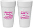 Personalized Awareness 24 oz Foam Cups - Party Like A Survivor | 230003