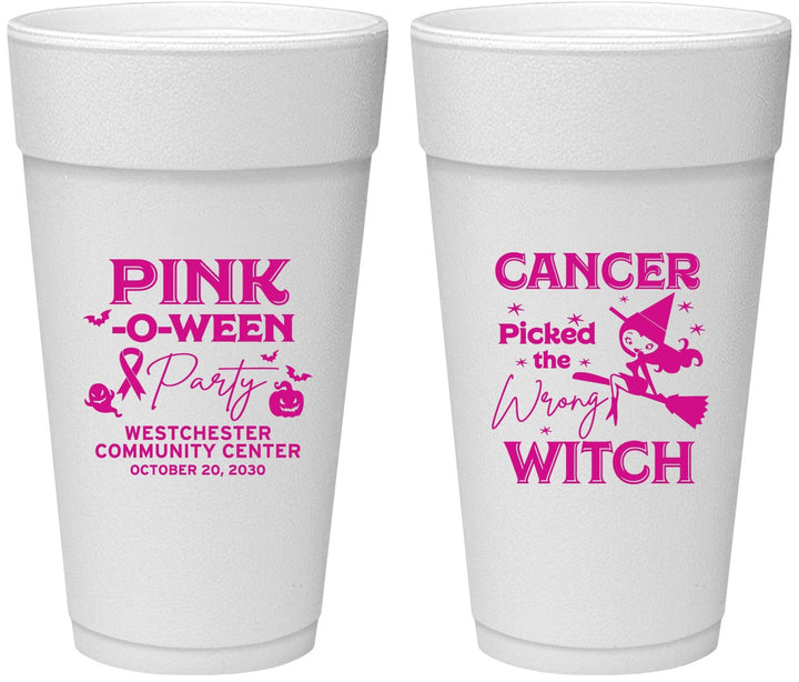 Personalized Awareness 24 oz Foam Cups - Wrong Witch | 230010