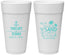 Personalized Wedding 24 oz Foam Cups - Sun Sand Drink In My Hand | 233