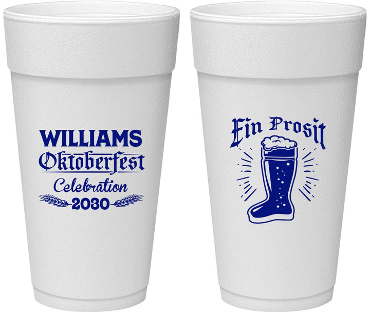 Personalized Oktoberfest 24 oz Foam Cups - Ein Prosit | 240003