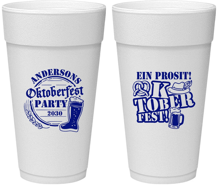 Personalized Oktoberfest 24 oz Foam Cups - Ein Prosit | 240005