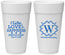 Personalized Wedding 24 oz Foam Cups - Life Love Happiness | 248