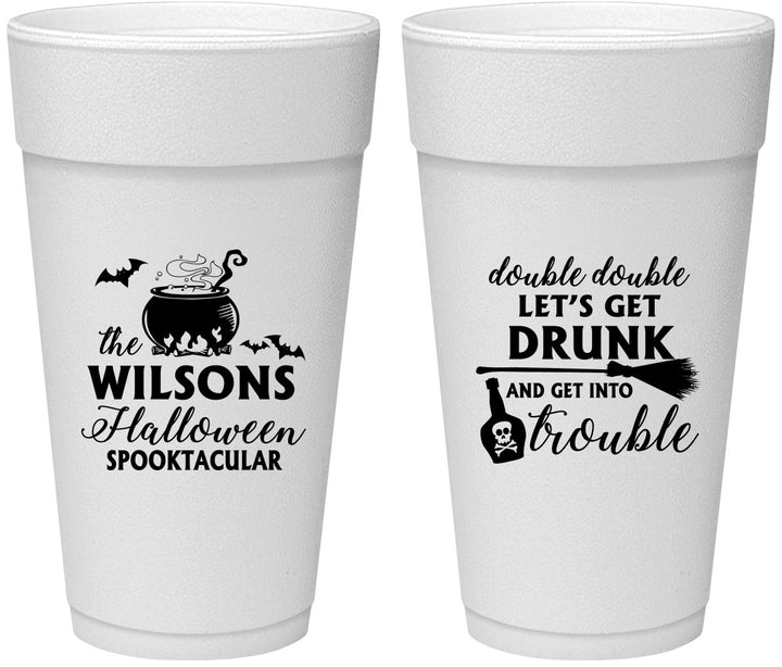 Personalized Halloween 24 oz Foam Cups - Witch | 250011