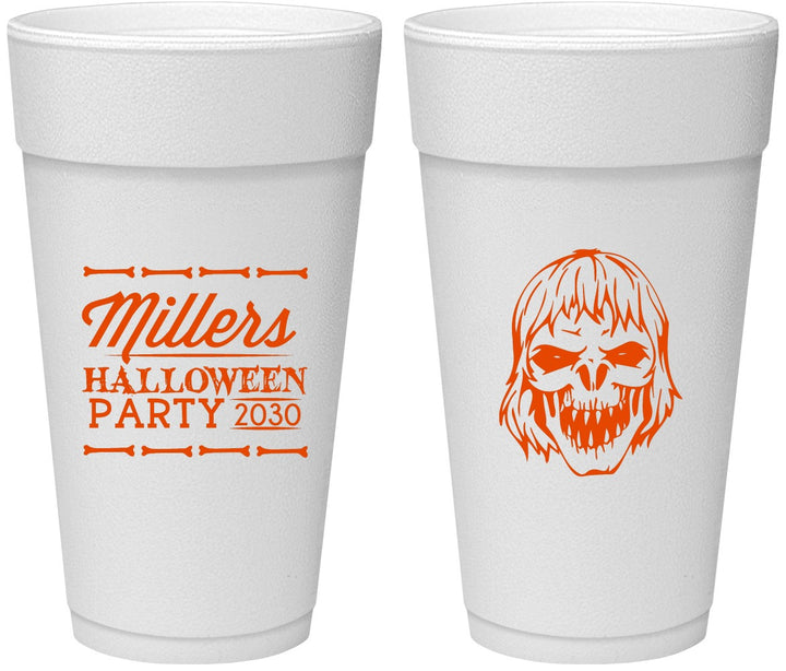 Personalized Halloween 24 oz Foam Cups - Monster Zombie | 250024