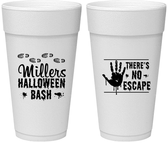 Personalized Halloween 24 oz Foam Cups - Zombie | 250025