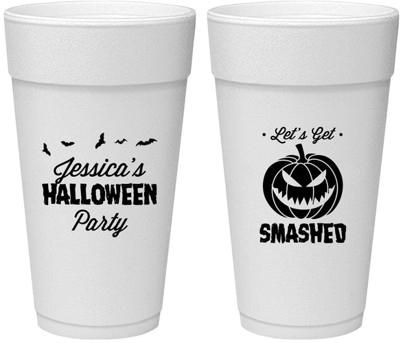 Personalized Halloween 24 oz Foam Cups - Pumpkin | 250030
