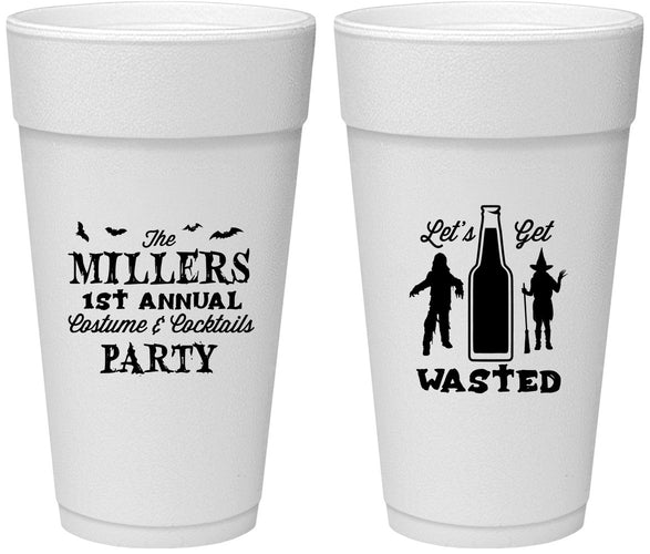 Personalized Halloween 24 oz Foam Cups - Werewolf Witch | 250039