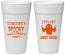 Personalized Halloween 24 oz Foam Cups - Ghost Sheet Faced | 250044