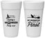 Personalized Halloween 24 oz Foam Cups - Witch Broomstick | 250098
