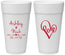 Personalized Wedding 24 oz Foam Cups - Love | 252