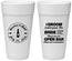 Personalized Wedding 24 oz Foam Cups - Groom Bride Open Bar | 253