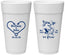 Personalized Wedding 24 oz Foam Cups - Fish In The Sea For Me | 254