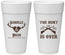 Personalized Wedding 24 oz Foam Cups - The Hunt Is Ove | 258
