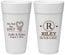 Personalized Wedding 24 oz Foam Cups - We Tied The Knot | 260