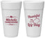 Personalized Thanksgiving 24 oz Foam Cups - Leg Day | 260033