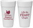 Personalized Thanksgiving 24 oz Foam Cups - Let The Feast Begin | 260041