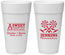 Personalized Wedding 24 oz Foam Cups - Sweet Thank You | 269