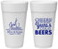 Personalized Wedding 24 oz Foam Cups - Cheers Years Cold Beers | 274