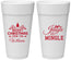 Personalized Christmas 24 oz Foam Cups - Jingle And Mingle | 280034