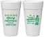 Personalized Christmas 24 oz Foam Cups - Snowflakes | 280053