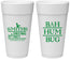 Personalized Christmas 24 oz Foam Cups - Bah Hum Bug | 280057