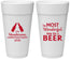 Personalized Christmas 24 oz Foam Cups - Wonderful Time For A Beer | 280064
