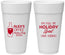 Personalized Christmas 24 oz Foam Cups - Holiday Spirit | 280072