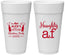 Personalized Christmas 24 oz Foam Cups - Naughty Af | 280084
