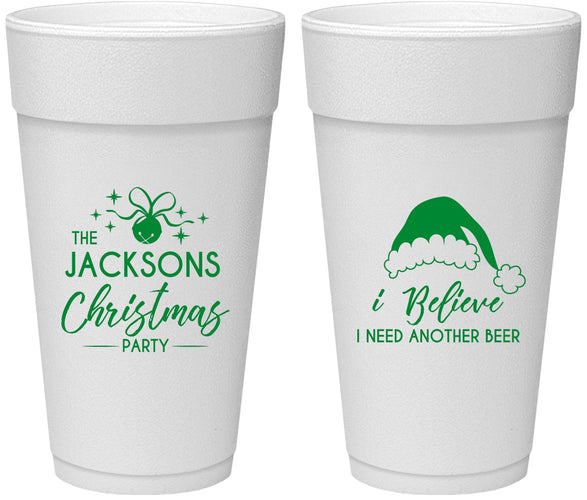 Personalized Christmas 24 oz Foam Cups - Santa Claus | 280085