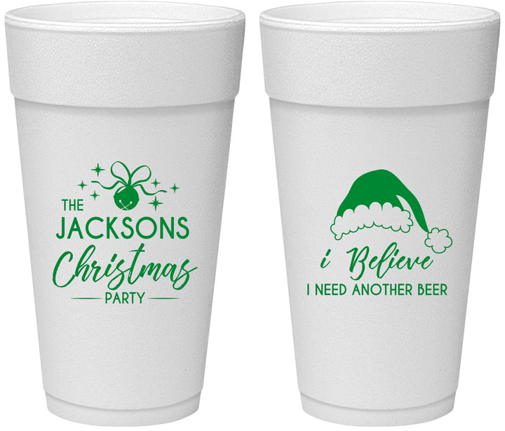 Personalized Christmas 24 oz Foam Cups - Santa Claus | 280085