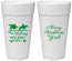 Personalized Christmas 24 oz Foam Cups - Country | 280087