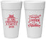 Personalized Christmas 24 oz Foam Cups - Mistletoe | 280092