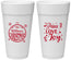Personalized Christmas 24 oz Foam Cups - Peace Joy Love | 280094