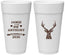 Personalized Wedding 24 oz Foam Cups - Deer | 282