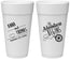 Personalized Wedding 24 oz Foam Cups - The Adventure Begins | 284