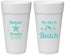 Personalized Wedding 24 oz Foam Cups - We Did It On The Beach | 287