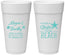 Personalized Wedding 24 oz Foam Cups - Started On The Beach | 295