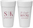 Personalized Rehearsal Dinner 24 oz Foam Cups - The Night Before | 30009