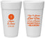 Personalized Wedding 24 oz Foam Cups - Basketball | 304