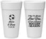 Personalized Wedding 24 oz Foam Cups - Soccer | 307
