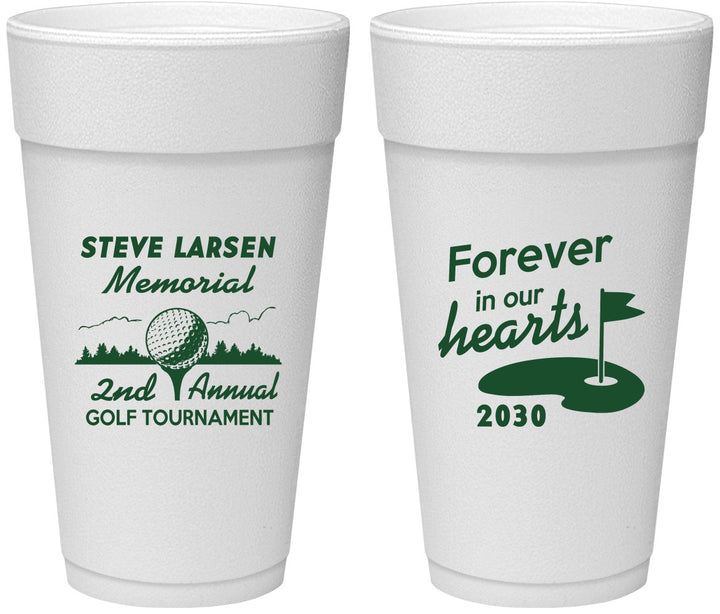 Personalized Memorial 24 oz Foam Cups - Forever In Our Hearts | 310006
