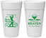 Personalized Memorial 24 oz Foam Cups - Fairway To Heavens | 310008