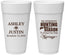 Personalized Wedding 24 oz Foam Cups - We Interrupt Hunting | 316
