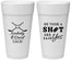 Personalized Wedding 24 oz Foam Cups - Took A Shot Hockey | 323