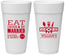 Personalized Wedding 24 oz Foam Cups - Eat Drink Be Married | 324