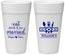 Personalized Wedding 24 oz Foam Cups - Eat Drink Be Married | 327