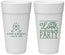 Personalized Wedding 24 oz Foam Cups - Love Party | 331