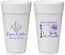 Personalized Wedding 24 oz Foam Cups - New Orleans | 334