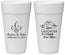 Personalized Wedding 24 oz Foam Cups - Love Laughter Happily | 338