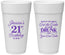 Personalized 21st Birthday 24 oz Foam Cups - Candles Cake Drunk | 340010